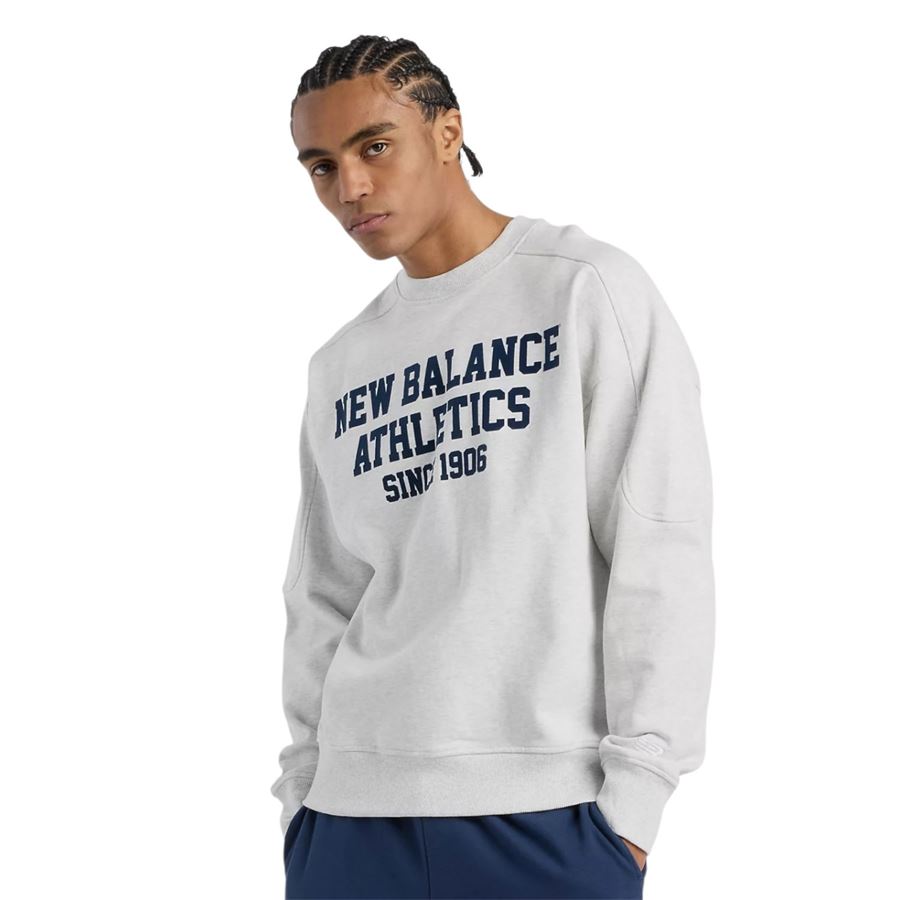 Varsity French Terry Graphic Crew felpa da uomo New Balance | MT51521AHH